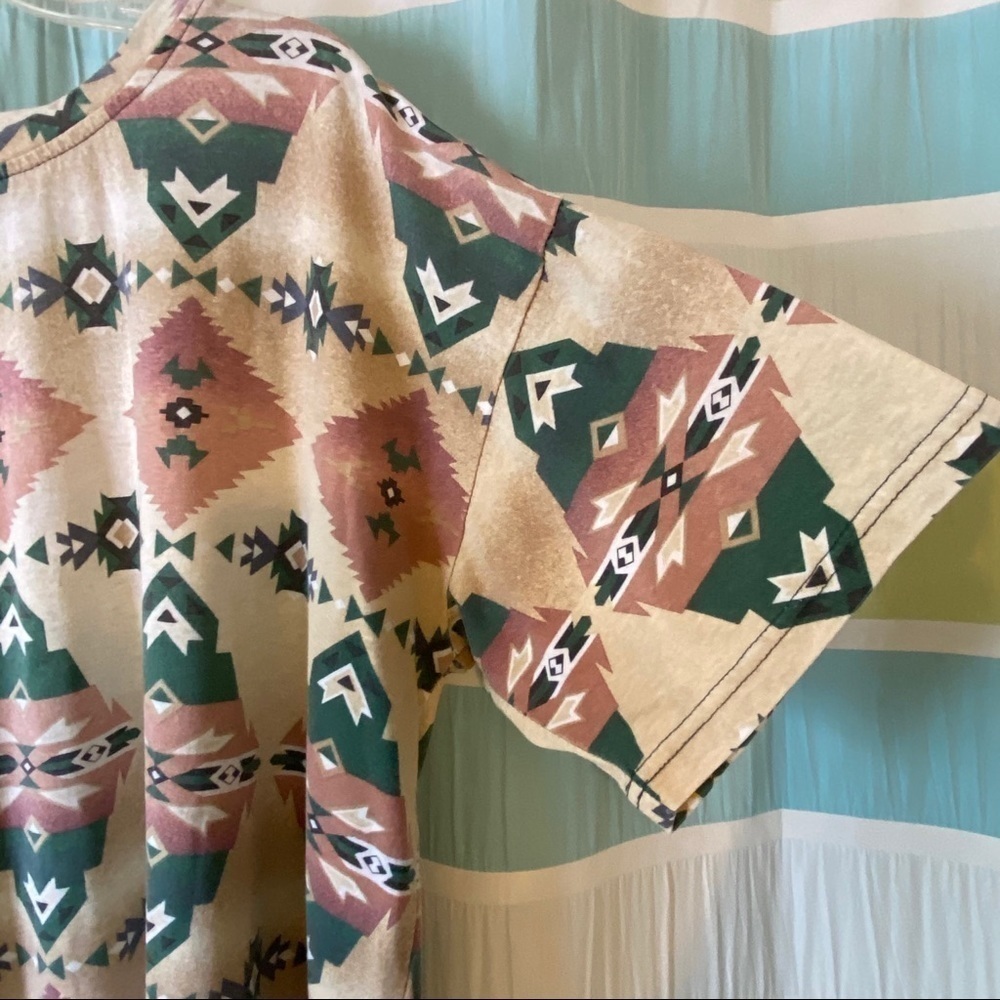 Vintage Santa Fe Western Boho T-Shirt Oversized Med - Picture 5 of 5